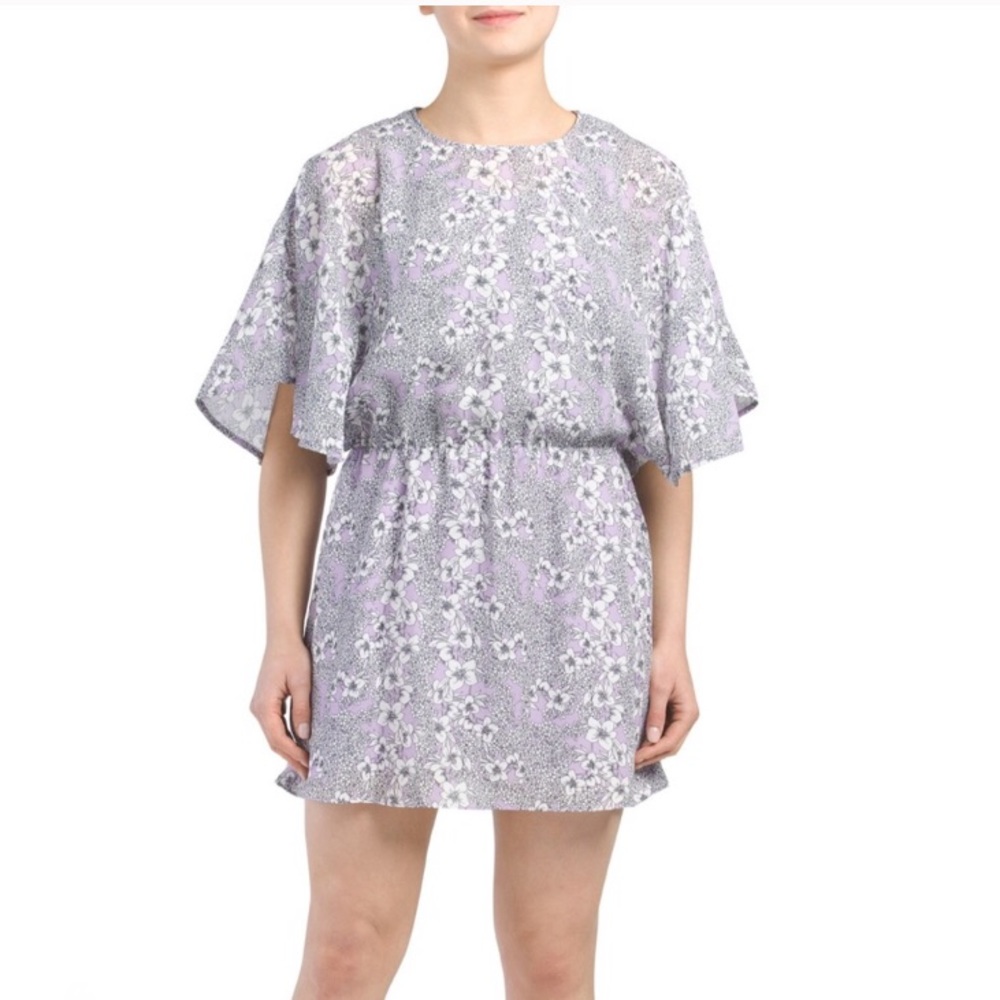 Parker Lyla Lavender Floral Dress New With Tags